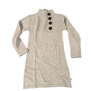 NWT Nui Organics Wha Dress in Silver with Corzo Buttons
